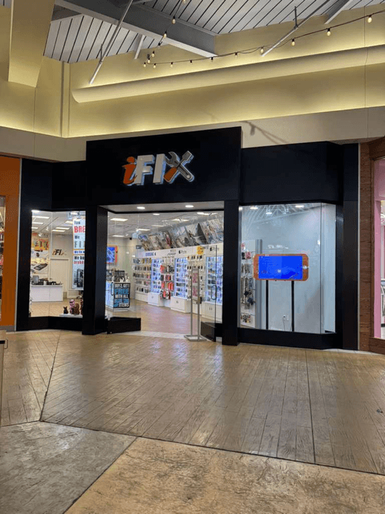 Outside view of the iFix store in Coastal Grand Mall